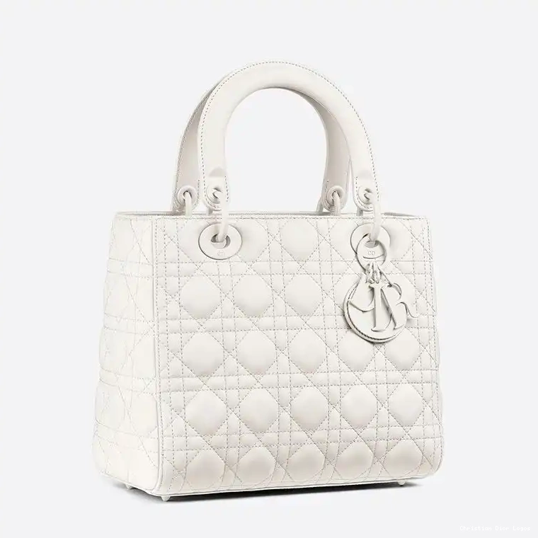Cheap Calfskin Cannage Lady Dior Ultramatte Medium Bag White 0405 Luxury